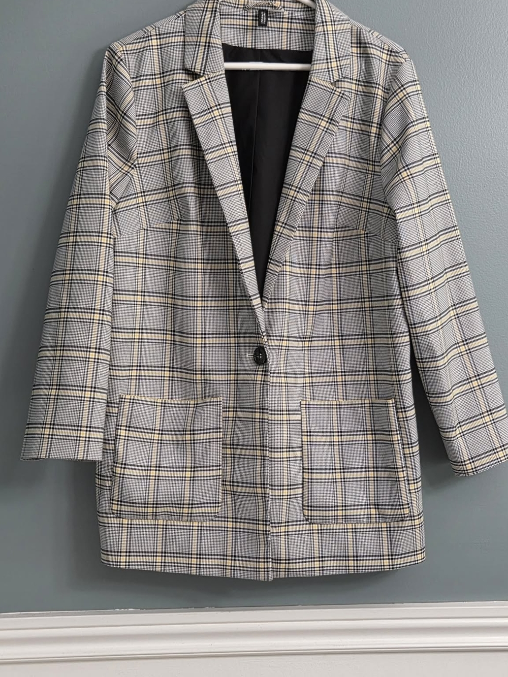 Divided by H&M | Plaid Single Button Blazer - Picture 2 of 4